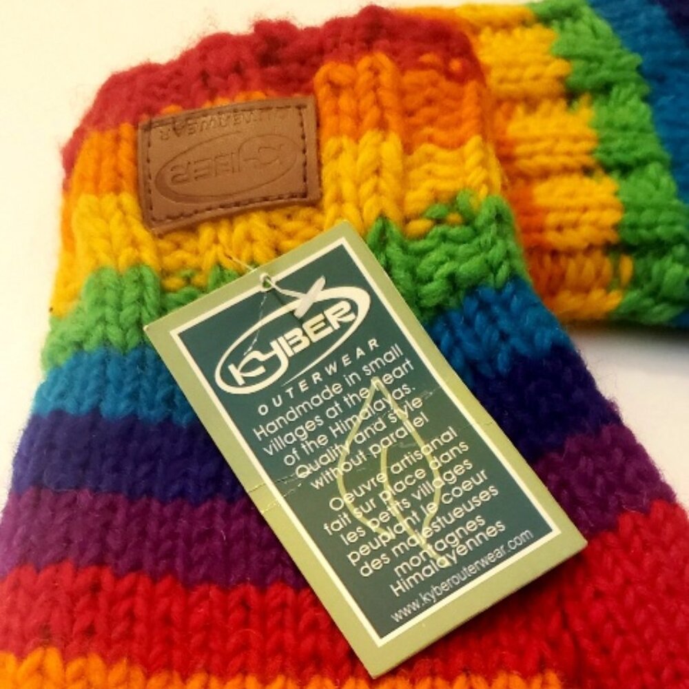 Kyber Outerwear wool fleece lined mittens, 100% wool, Handmade in Himalayas - Picture 4 of 4